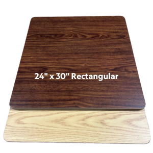 Picture of 24"x30" Rectangular Laminate Table Top, Reversible Oak/Walnut