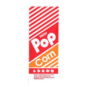 Picture of GOLD MEDAL PRODUCTS POPCORN BAGS, 1.1 OZ, #4, 3.75"X1.75"X9.5", 1,000 PER CASE Sold by Case