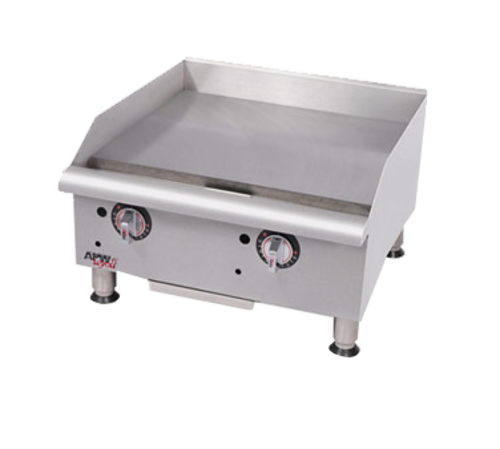 Picture of Workline Griddle, gas, countertop, 36"W x 19-1/2"D cooking surface, 1" thick smooth polished steel plate