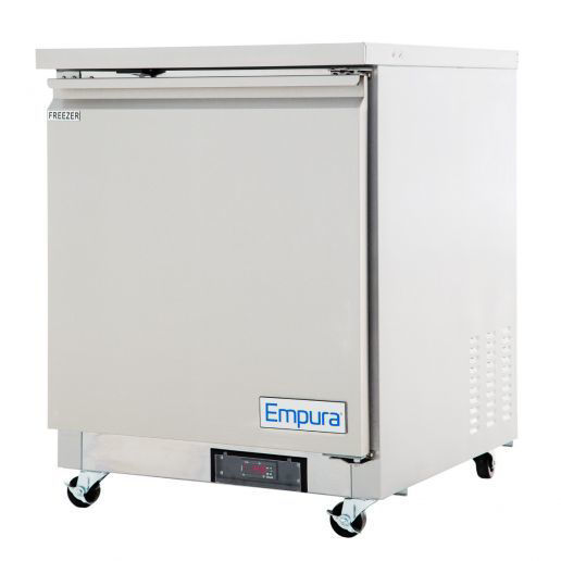 Picture of Empura E-KUC27F 27.8" Stainless Steel Undercounter Freezer With 1 Door - 5.4 Cu Ft, 115 Volts