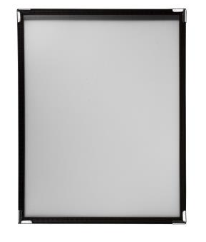 Picture of RISCH, H.R. SINGLE 8 1/2" X 11" MENU COVER WITH BLACK LEATHERETTE BINDIN