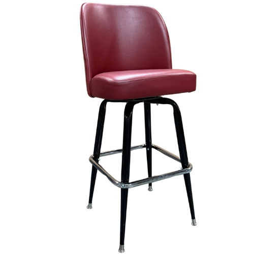 Picture of STOOL, WINE 19" MID/CLUB BUCKET & HEAVY DUTY SQUARE CHROME RING BASE